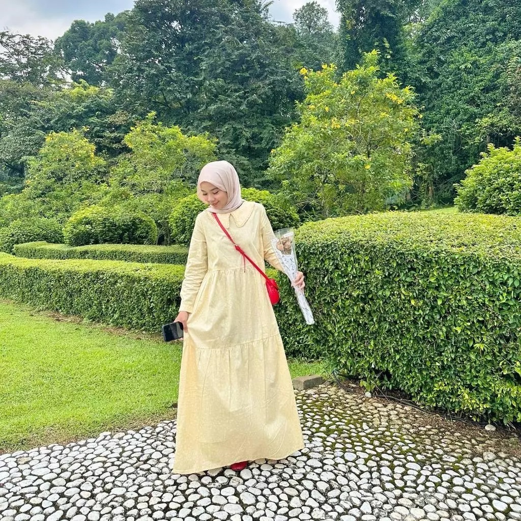 ULTRAVIOLET BY COME ORIGINAL. GAMIS DRESS BERKERAH WITH TAG