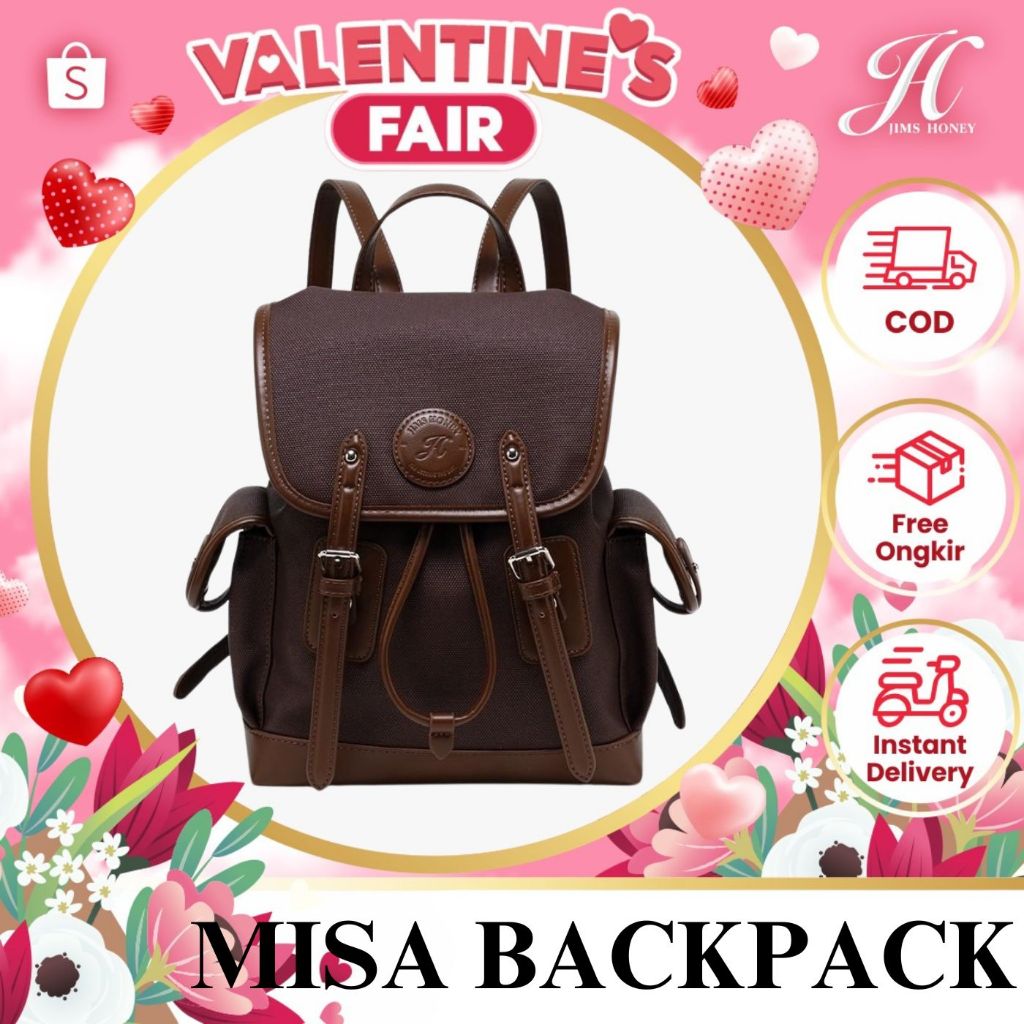 JIMS HONEY FOREVER Tas Ransel Misa Backpack Tas Laptop Wanita Terbaru 2025