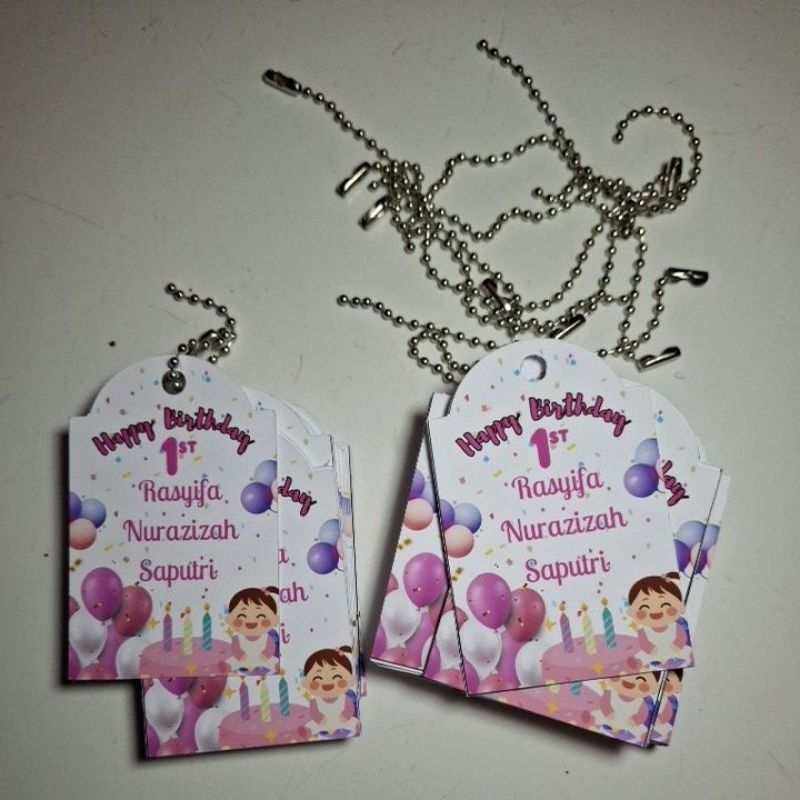 Hang Tag Ulang tahun Custom