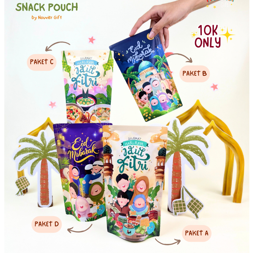 

[READY] Eid Snack Pouch by Nouvier/ Hampers Lebaran/ Parcel Lebaran/ Lebaran / Snack Pouch Lebaran