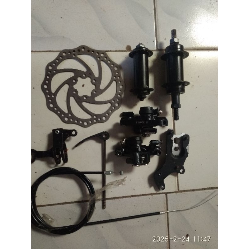 spare part sepeda (cakram..piringan cakram..kabel rem..dll)