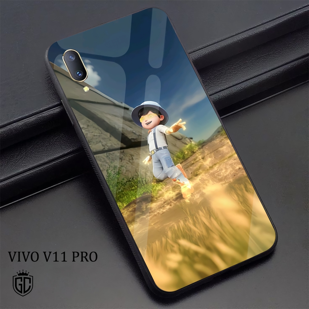 [KN16]  Case Glossy Case | VIVO V11 PRO | CASE KEKINIAN LUCU |  Casing Hp Kilau Motif BOBOIBOY