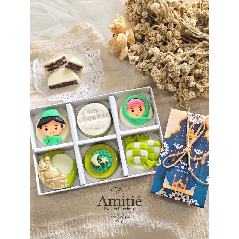 

Coklat Oreo Idul Fitri - 1 Box isi 6 / Coklat Karakter / Eid Mubarak Chocolate / Hadiah Ulang Tahun
