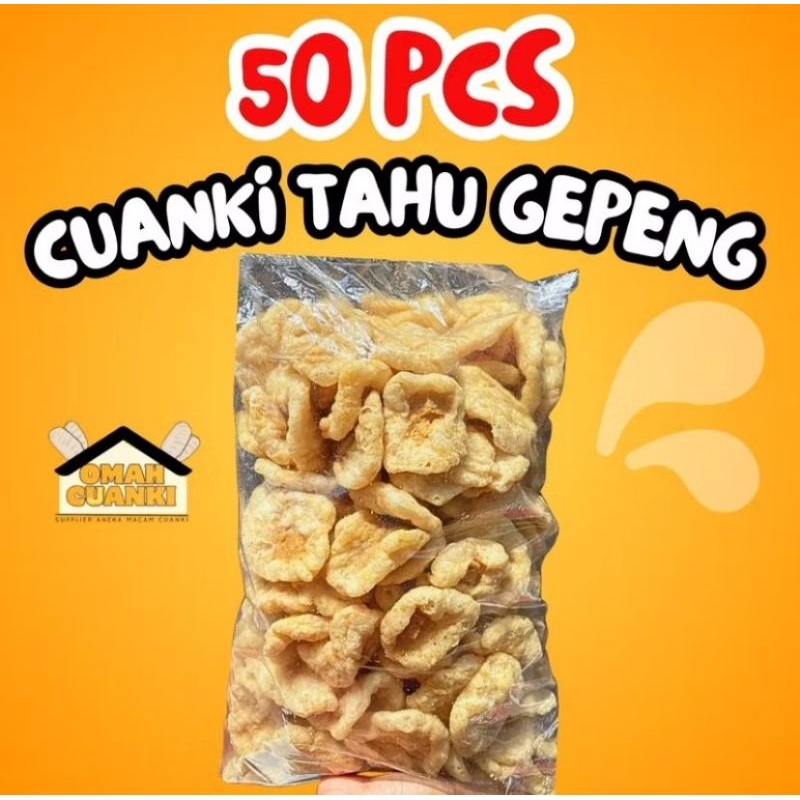 50 Pcs Cuanki Tahu Gepeng