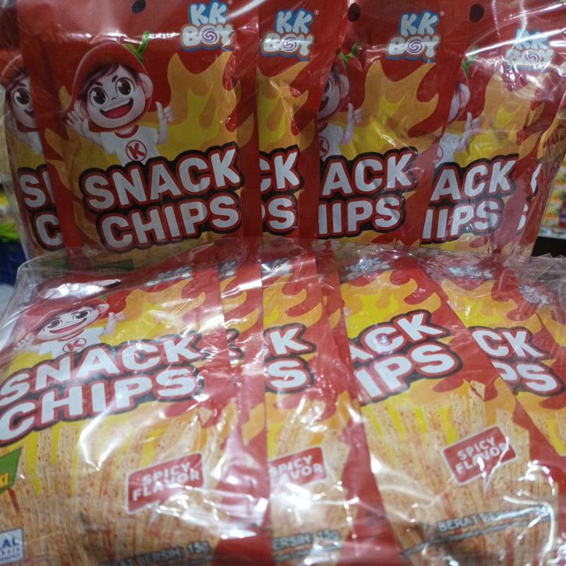 

snack chips stiki KK Boy kemasan 20 bks