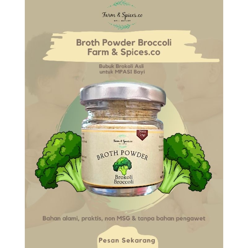

Bubuk Sayuran Brokoli Broccoli Powder Mpasi