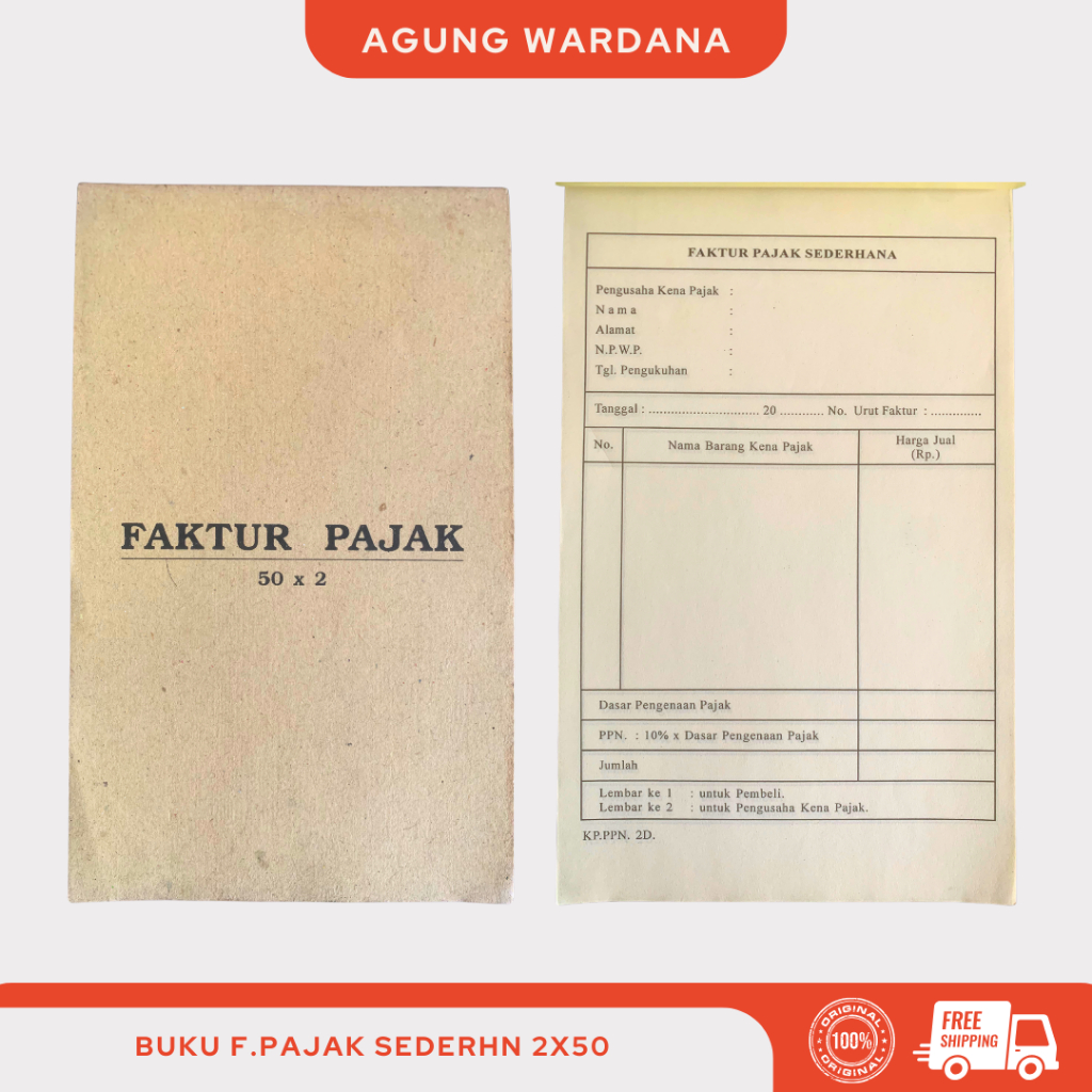 

BUKU FAKTUR PAJAK SEDERHANA 2X50