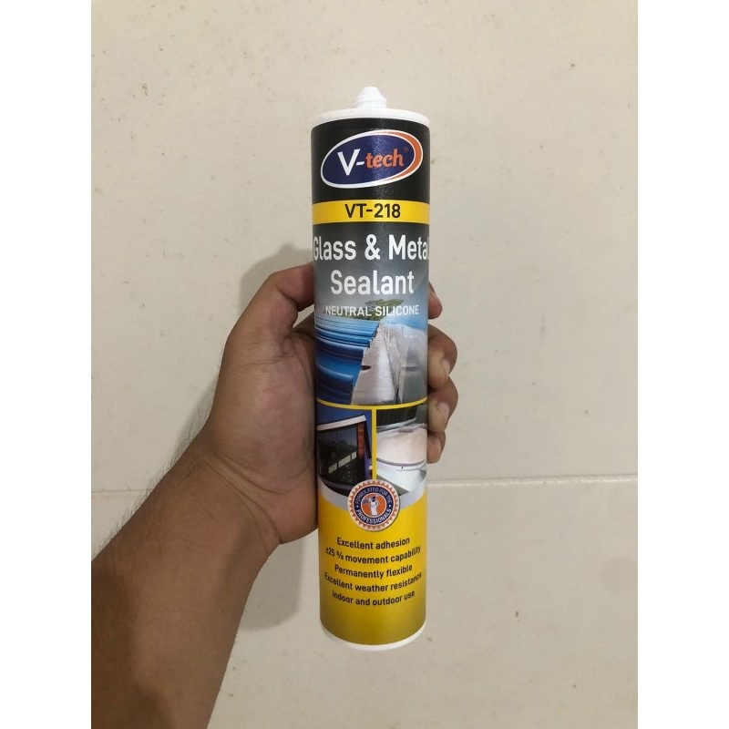 VT-218 Sealant Netral/Silicone Sealant Neutral/Lem Kaca Netral - 270ml Vtech