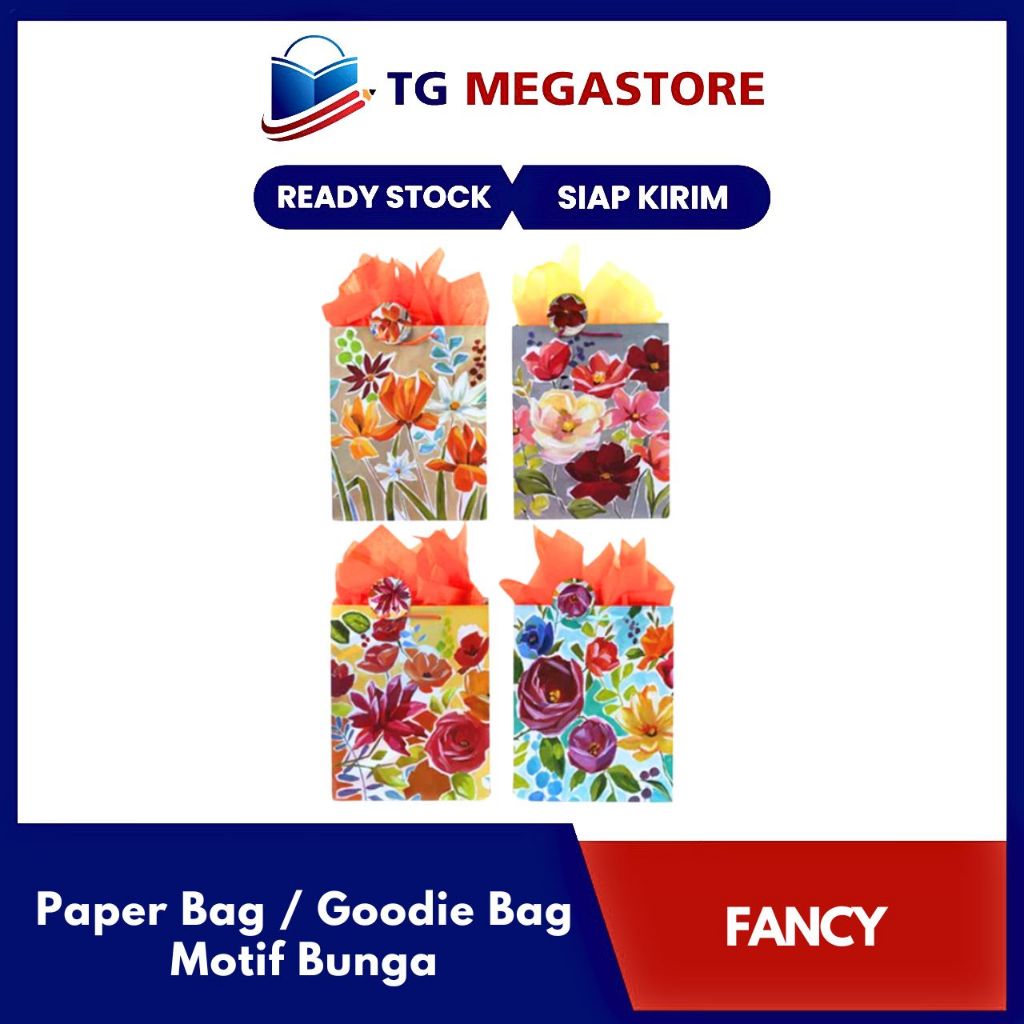 

Paper Bag / Goodie Bag Bunga Fancy - Satuan