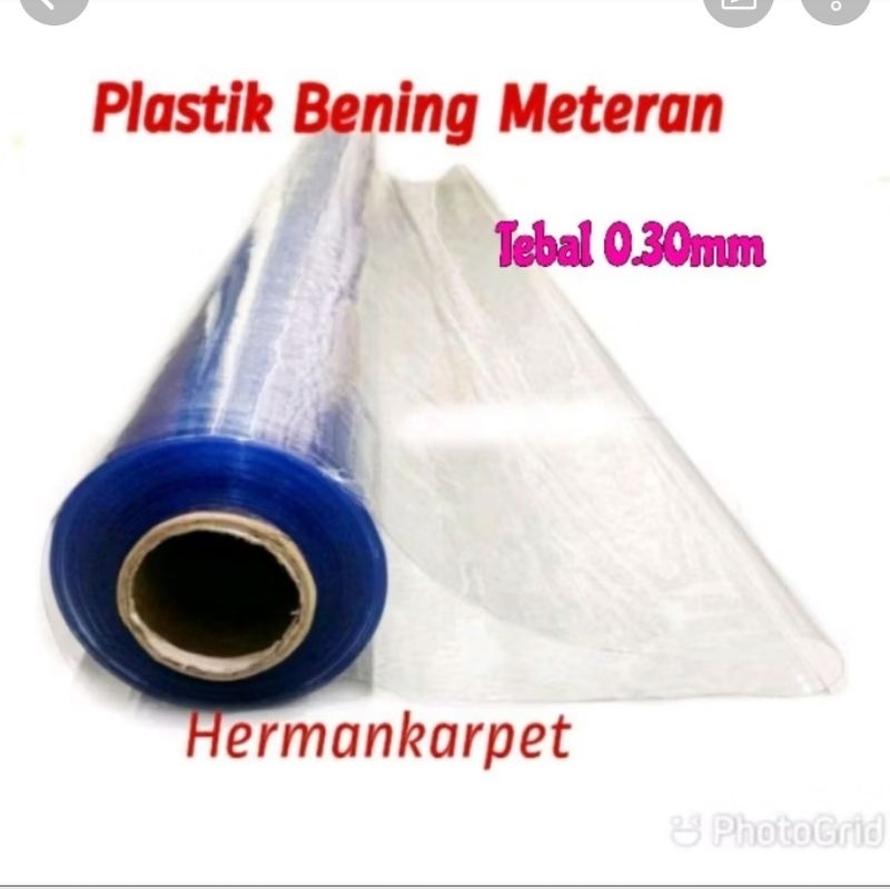 Plastik Bening Meteran Taplak Meja Meteran