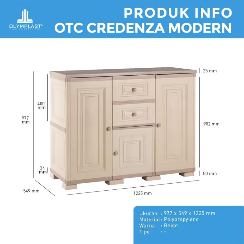 meja tv olymplast/ buffet tv olymplast/ buffet tv plastik OTC CREDENZA MODEREN/ rak tv minimalis/ fu