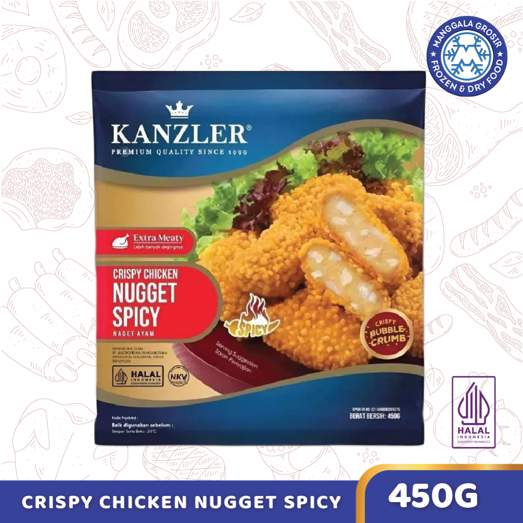 

Kanzler Crispy Chicken Nugget SPICY 450gr