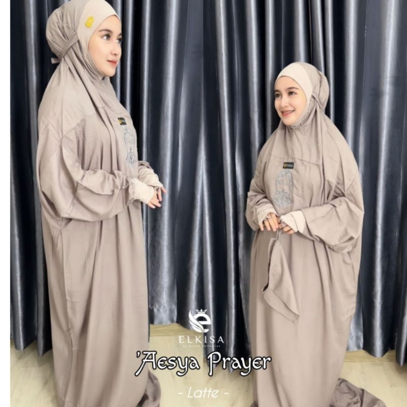 Mukena 'Aesya by elkisa/Mukena hadramaut/mukena terompah/mukena terusan/mukena manset/mukena/mukena 