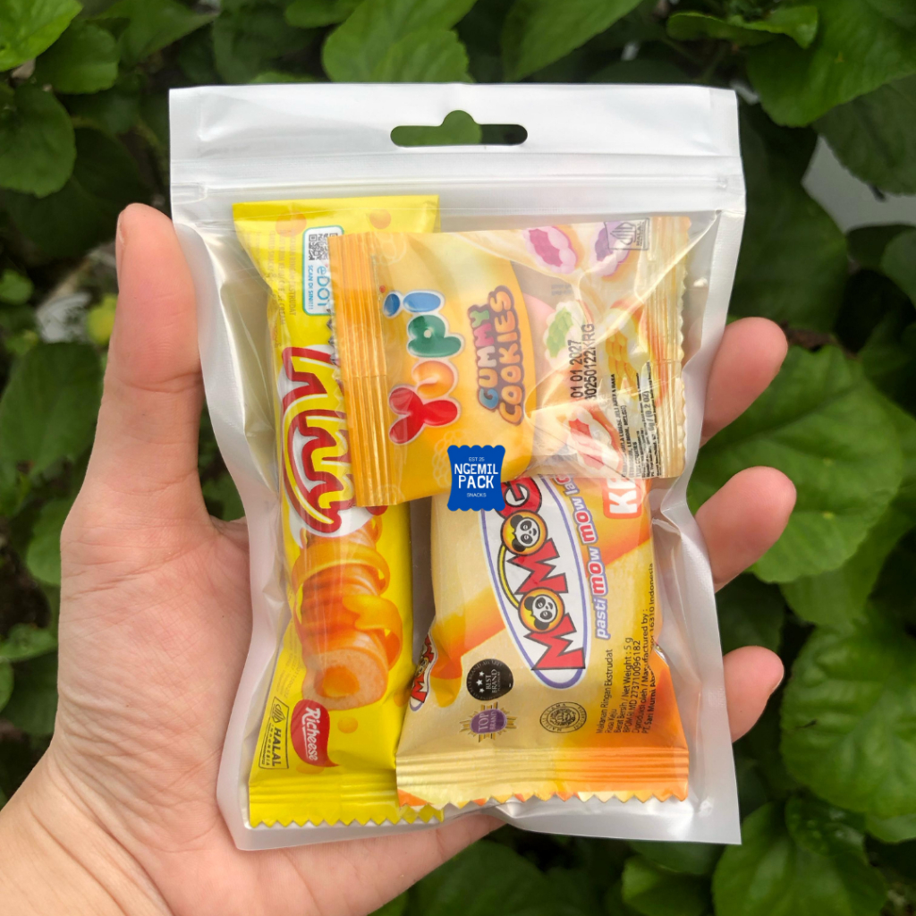 

A02 - Mini Gift Snack / Mini Hampers Snack Tema POLOS KUNING @50Gr