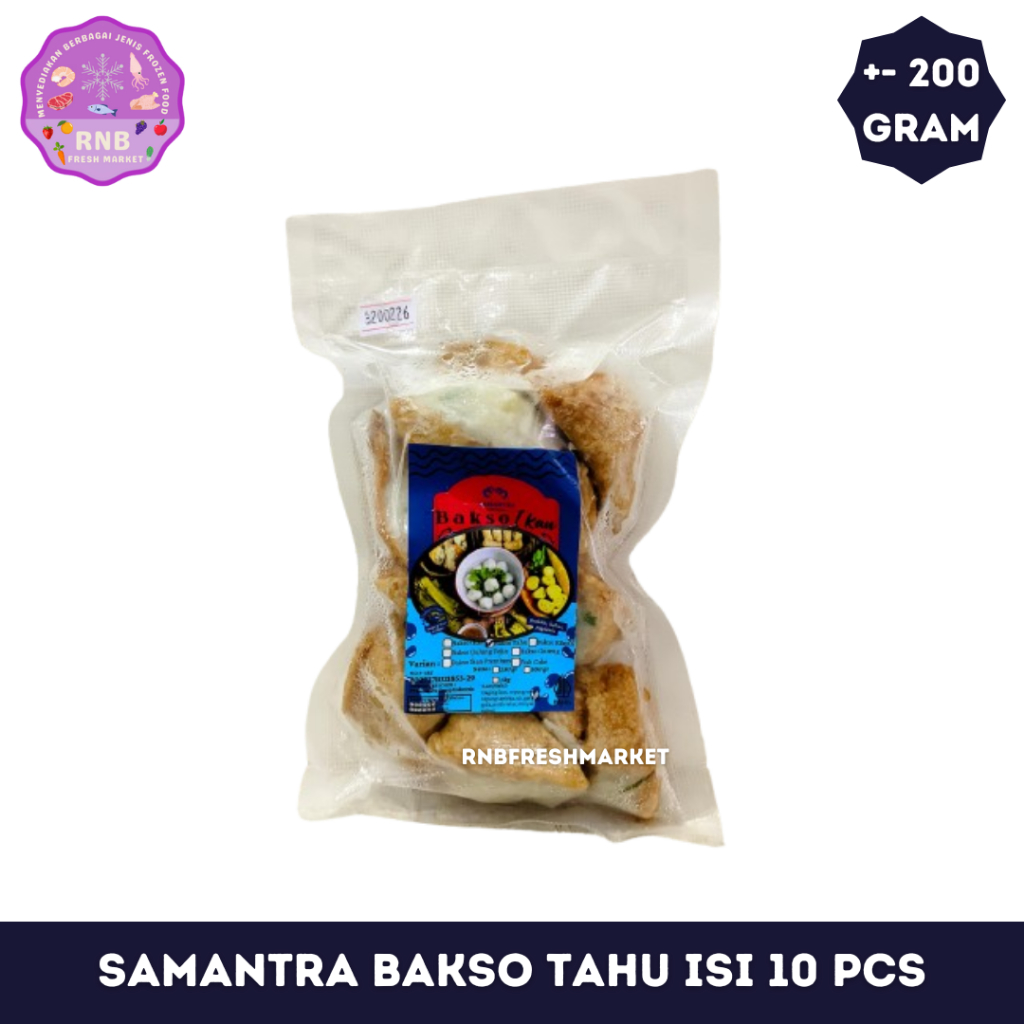 

Samantra Bakso Tahu Isi 10 Pcs Netto +- 200 Gram