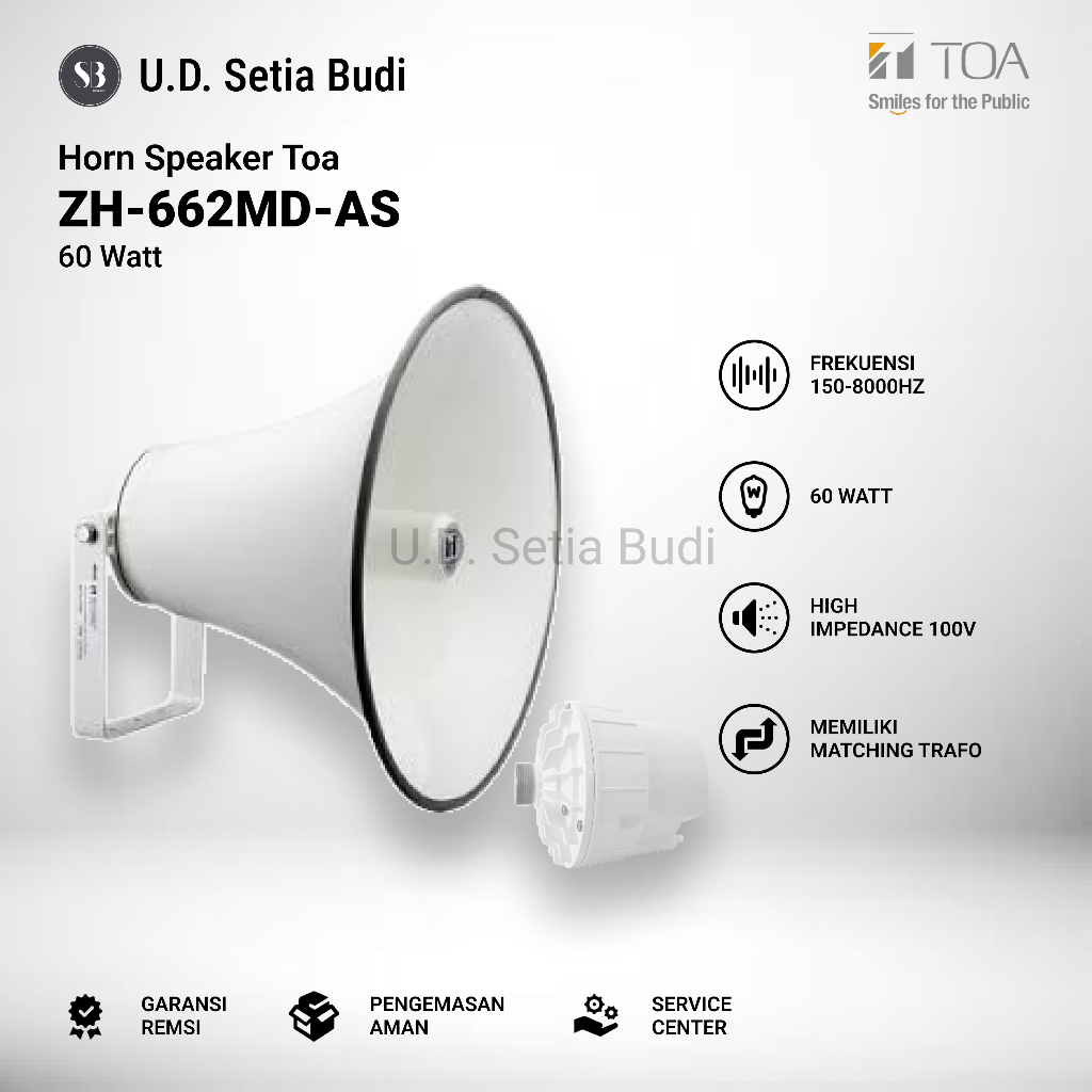 TOA Horn Speaker ZH-662MD / ZH-662 MD 60 Watt dengan Matching