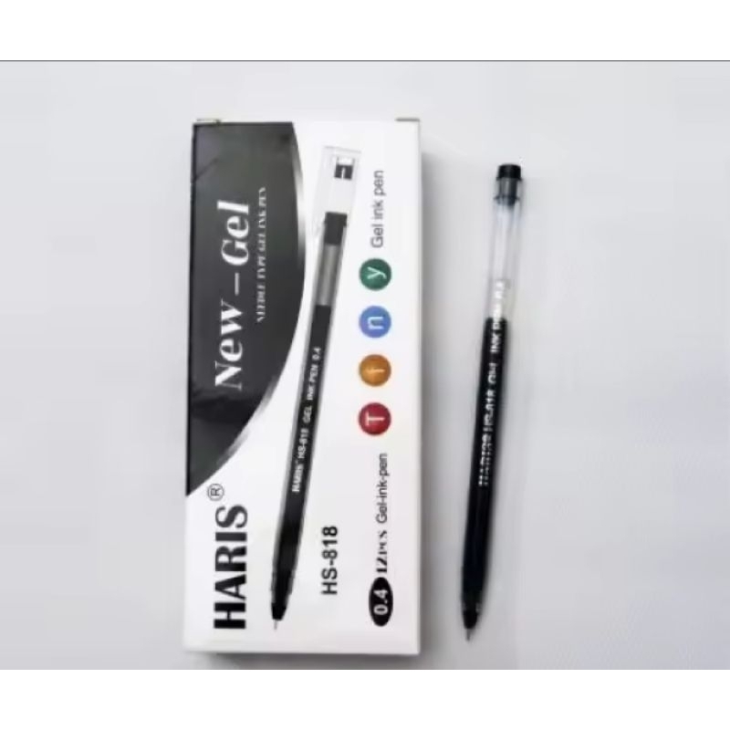 

Pen Gel HARIS 0,4 HS-818 harga tertera untuk 1lsn(12pcs) Stationery
