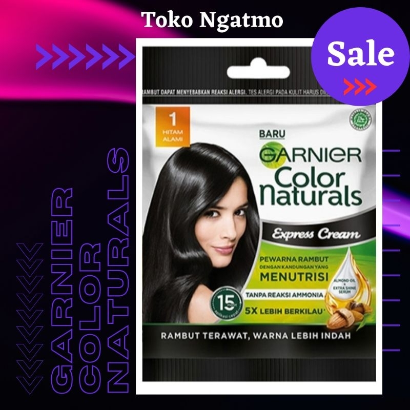 GARNIER COLOR NATURALS PEWARNA RAMBUT HITAM ALAMI