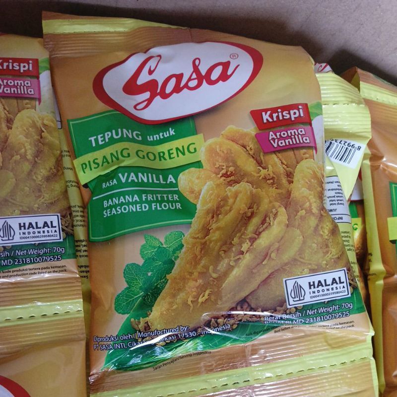 

Tepung Sasa Tepung Untuk Pisang Goreng Rasa Vanilla 70g