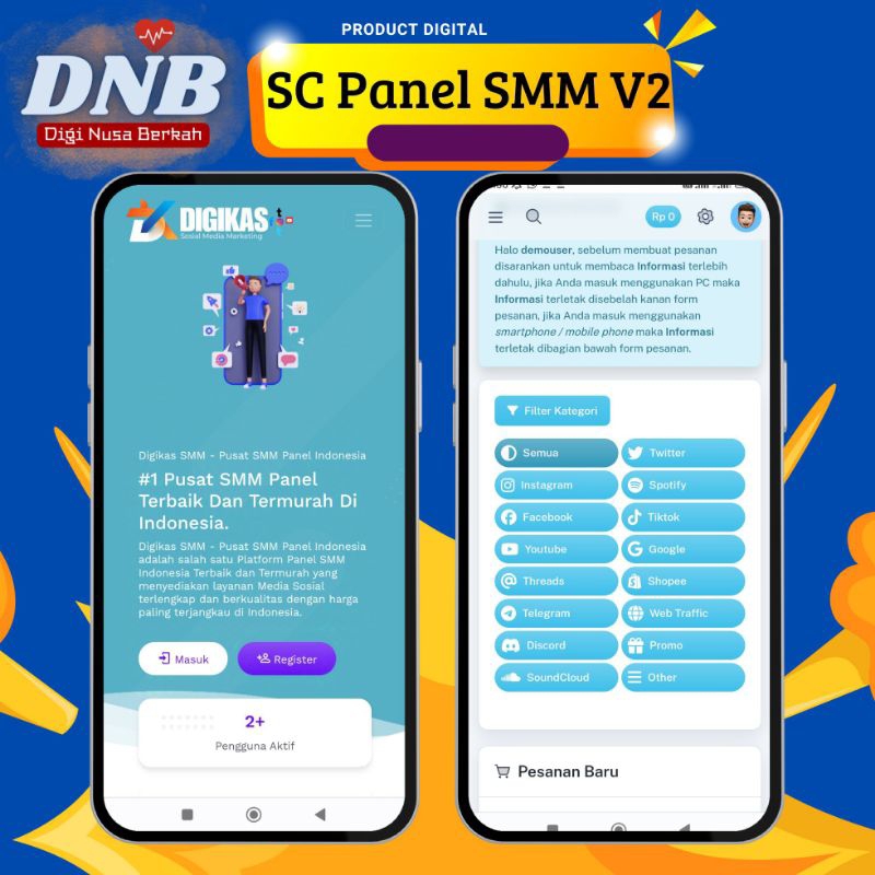 Source Code Panel SMM Tampilan Responsive, Multi Provider atau Bebas Provider apa saja dengan Paymen