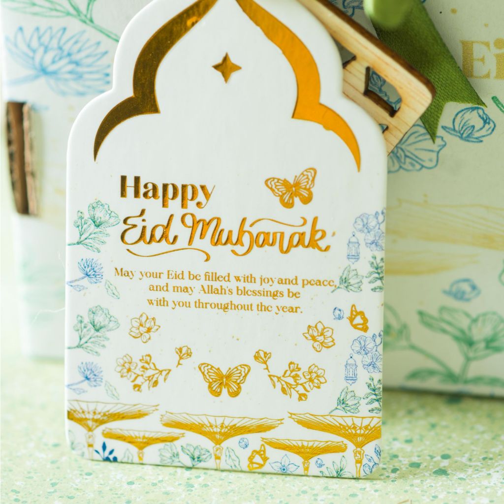

Zabian - [10pcs] Hangtag Eid Mubarak To From Premium