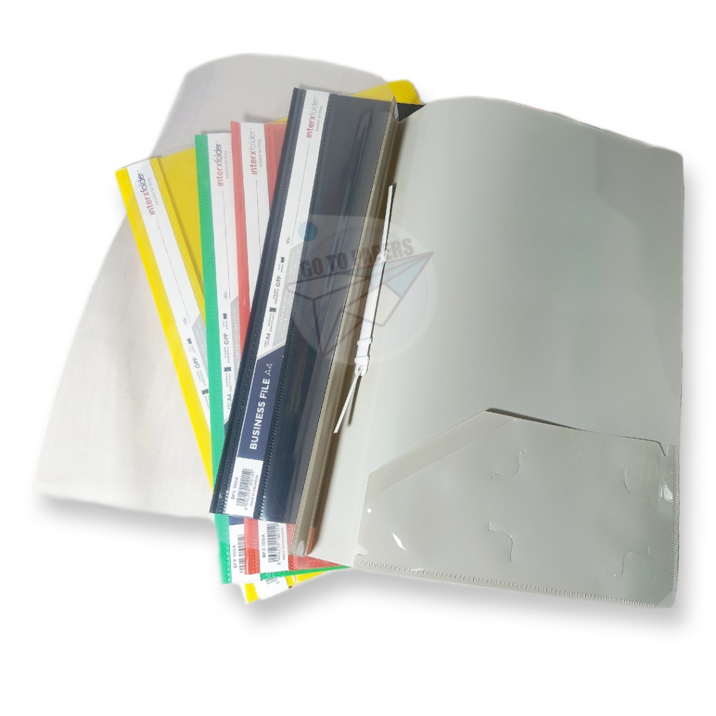 

InterXFolder - Business File Map Plastik A4 Warna - LUSIN
