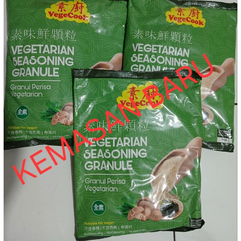 

vegecook seasoning paket(500gr×3 bks)vegetarian vegan granule bumbu masakan