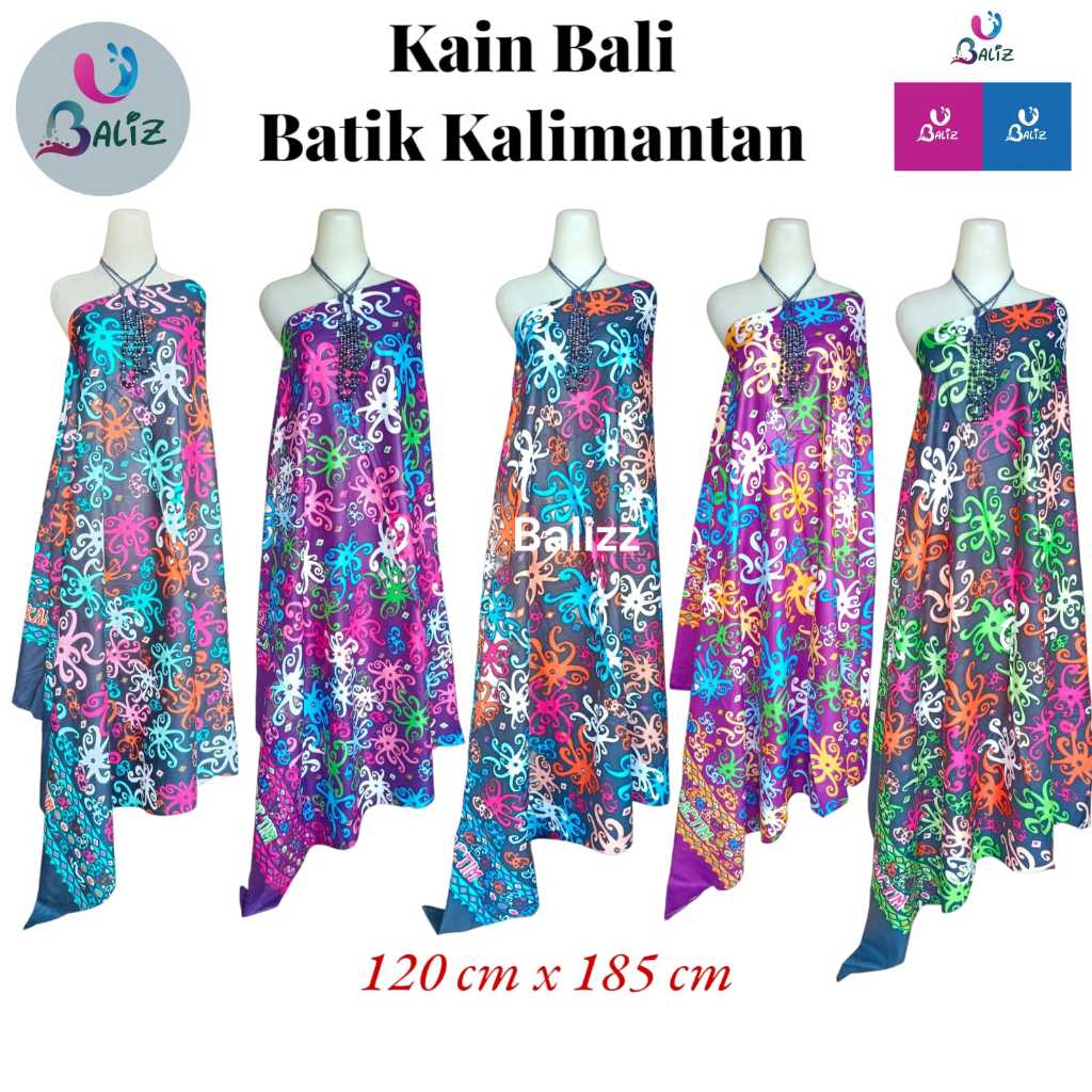 kain pantai motif Batik Kalimantan JUMBO - sarung pantai bali - kain pantai bali - sarung bali - sel