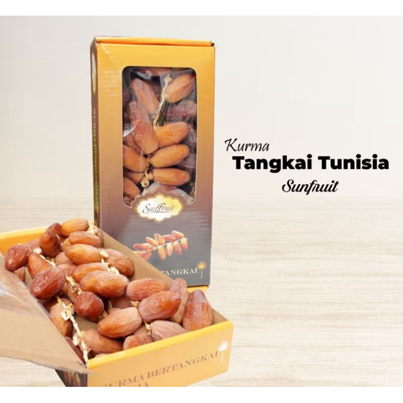 

Kurma Tangkai Tunisia Sunfruit 400 Gr