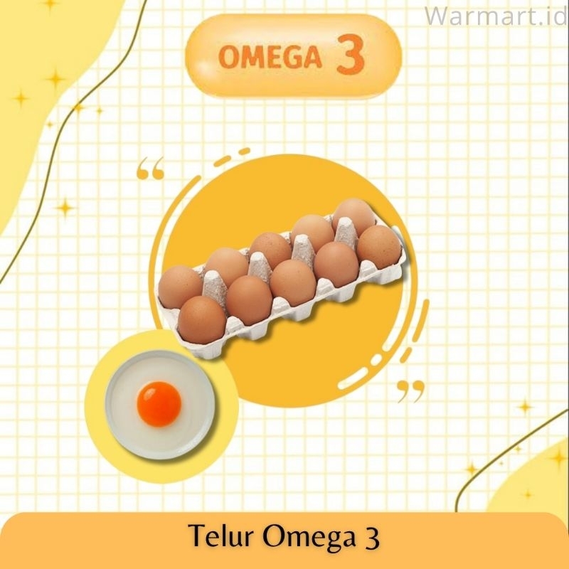 

Telur Omega-3 Fresh per 10 butir(6 ons)