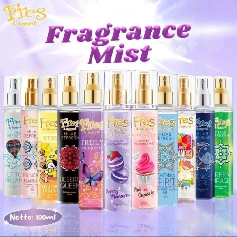 FRESH & NATURALS Cologne Fine Fragrance Mist 100ml | Parfum Cologne | Parfume Unisex | Minyak Wangi