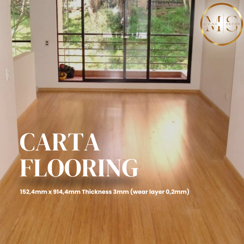 Lantai Vinyl Carta Tebal 3mm / Lantai vinyl motif kayu