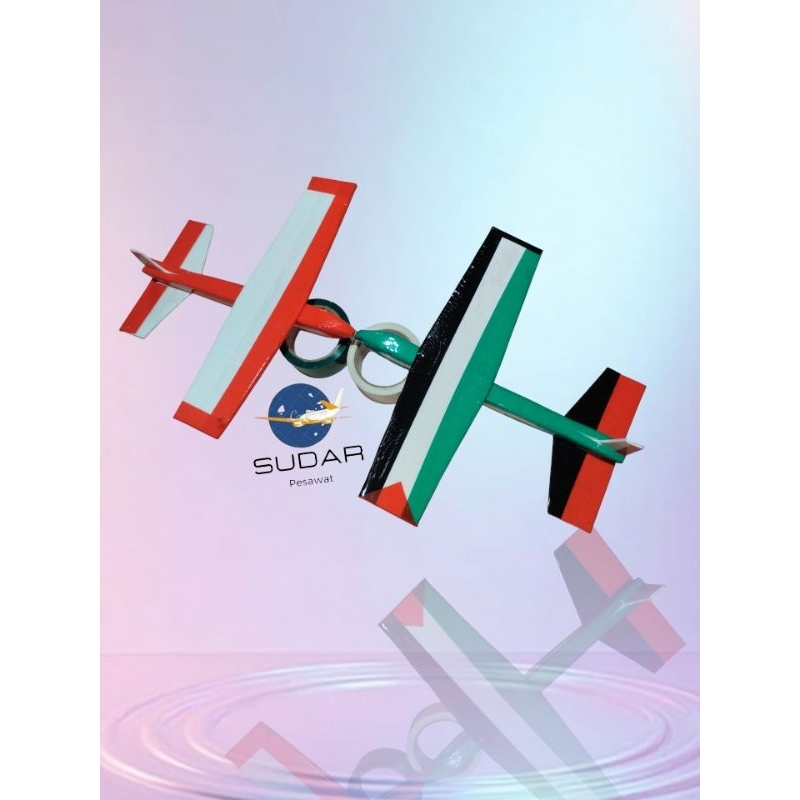 pesawat sterefoam/ gabus lempar balik