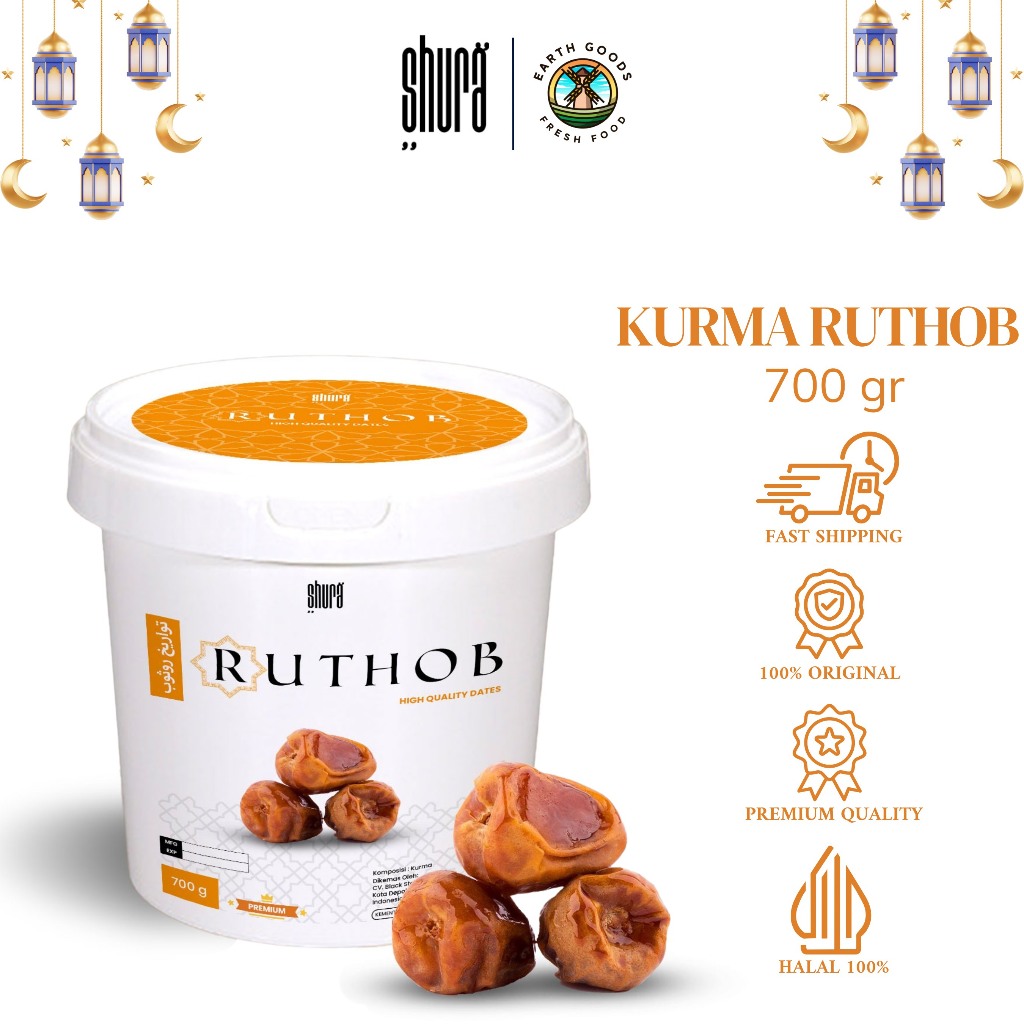 

Shura Kurma Ruthob Asli Manis Lembut Untuk Buka Puasa Ember 700 Gram