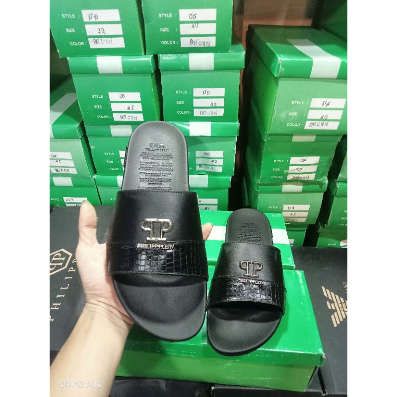 sandal slop pria sendal philipp plein premium