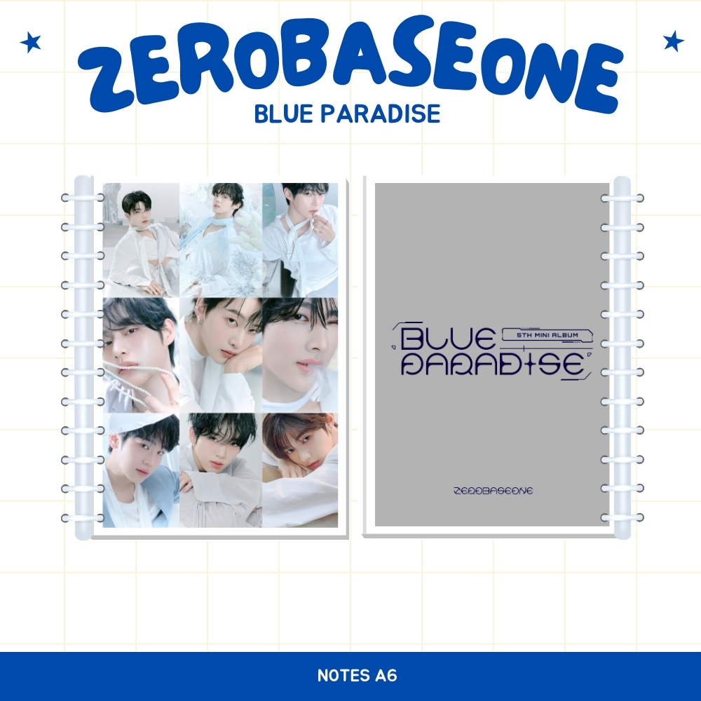 

A6 NOTES ZB1 PARADISE ZEROBASEONE (ISI 40 HVS + COVER LAMINASI 2 SISI) BUKU NOTE NOTEBOOK TANDA TANGAN TTD KPOP IDOL KOREA PREMIUM MURAH UNOFFICIAL JIWOONG ZHANG HAO HANBIN MATTHEW TAERAE RICKY GYUVIN GUNWOOK YUJIN READY STOCK !