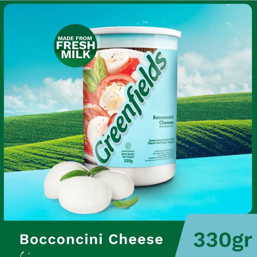 

Keju Greenfields - Bocconcini Cheese 330g