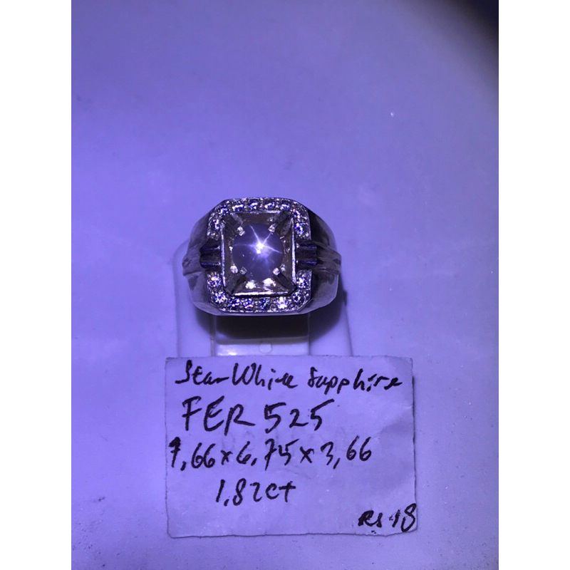 Natural Star White Sapphire FER525