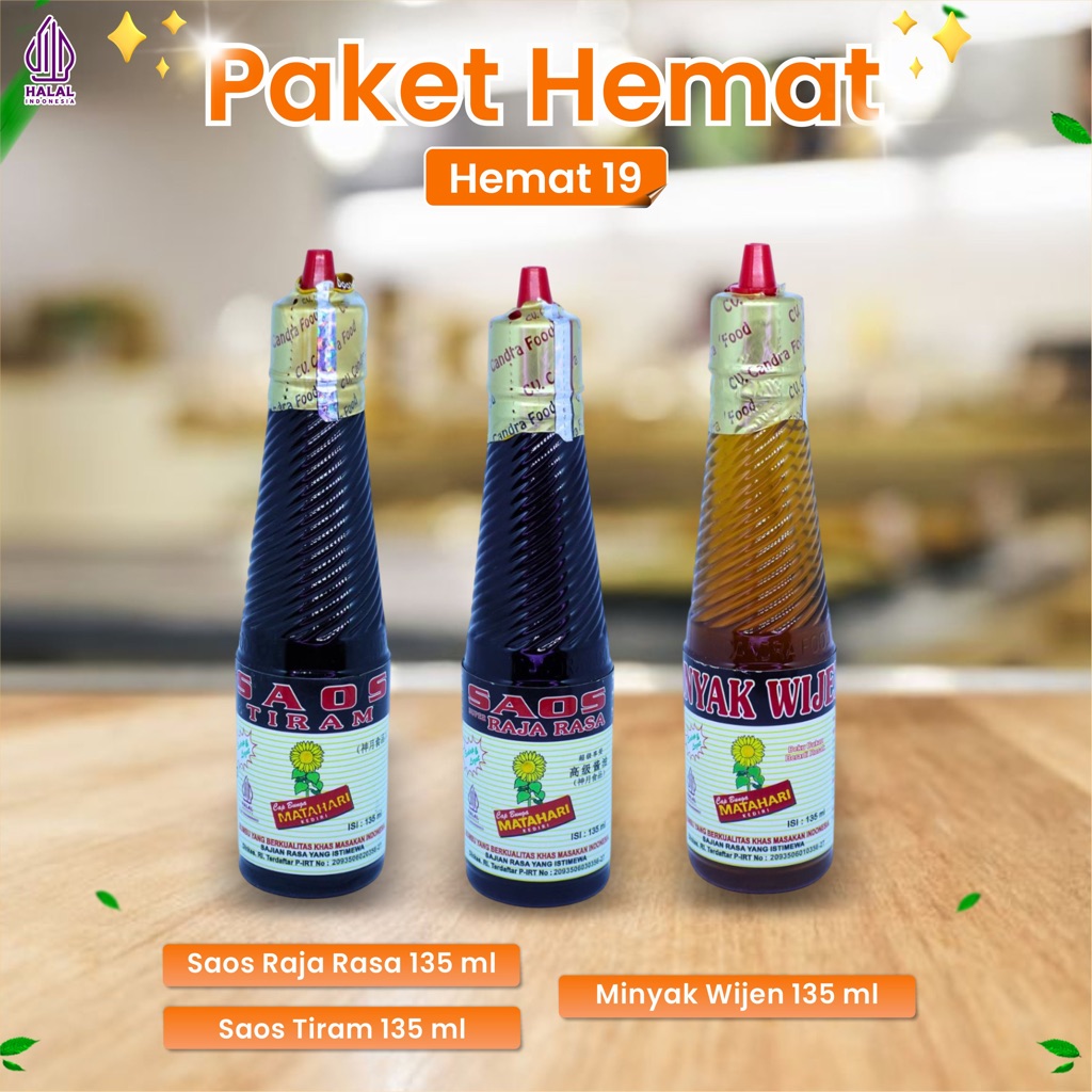 

SAOS BUMBU - SAUCE MAKANAN - KECAP - SEASONING - HEMAT 19