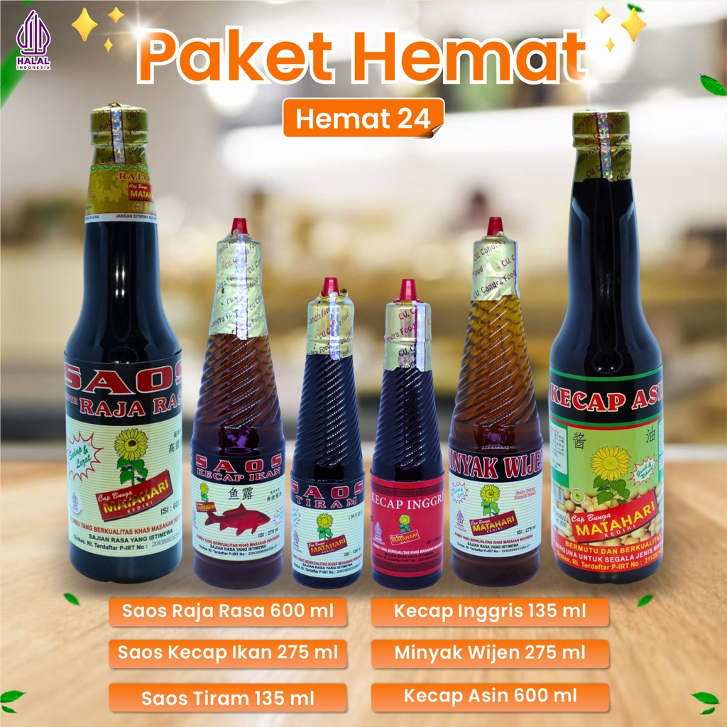

SAOS BUMBU , SAUCE MAKANAN , KECAP , SEASONING , HEMAT 24