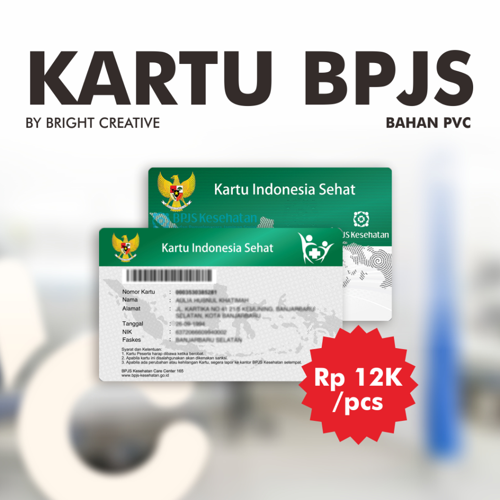 

KARTU BPJS BAHAN KERAS | anti air id card kartu keras pom bensin