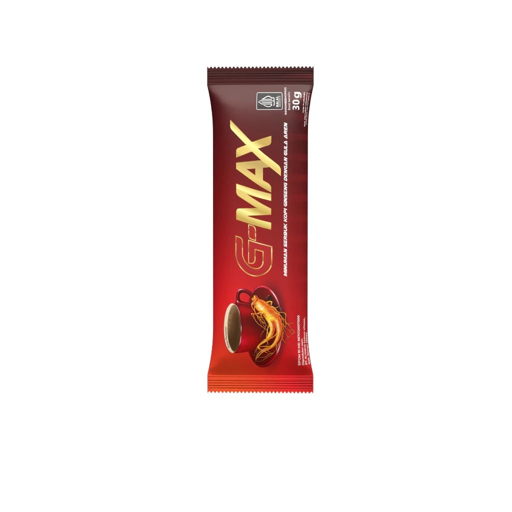 

1 SACHET G-MAX KOPI DENGAN GULA AREN HALAL BPOM