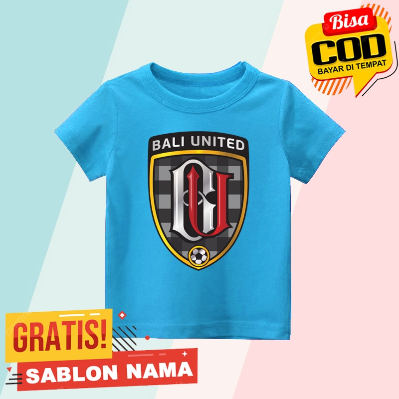Baju Kaos Anak Bali United / Kaos Anak Laki Laki & Perempuan Custom Nama Bali United