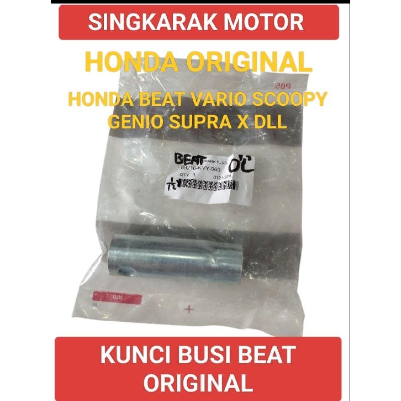 KUNCI BUSI HONDA BEAT VARIO SCOOPY GENIO SUPRA X DLL ORIGINAL PART 89216 KVY 960