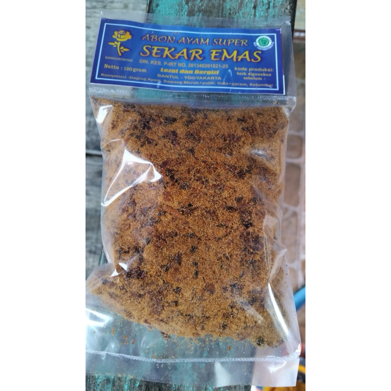 

Abon Ayam Super Sekar Emas 100gr, 250gr, 500gr