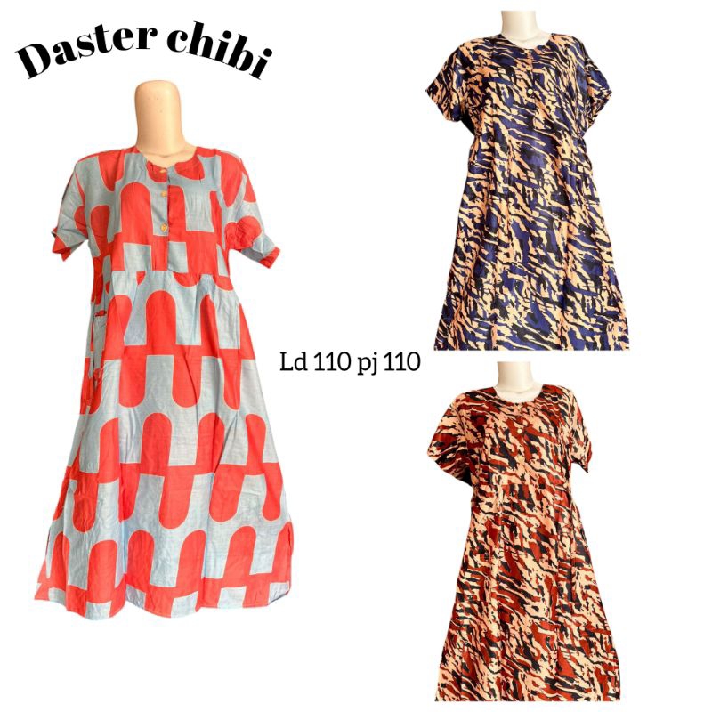 Daster chibi100 rb dapat 4pcs daster busui