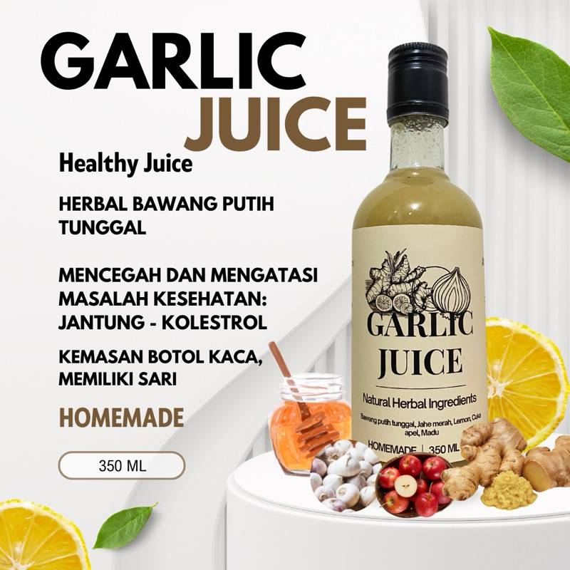 

Garlic juice Bawang Putih Tunggal premium (PAKET 6 BOTOL) by