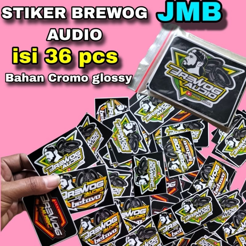 

STIKER BREWOG AUDIO JMB ISI 36 PCS BAHAN CROMO GLOSY