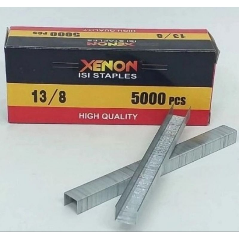 

Xenon Isi Refil Staples Tembak / Gun Traker 13/8 5000pcs Harga Murah