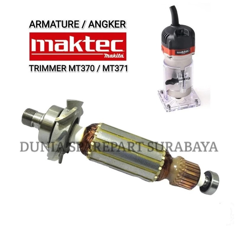 Sparepart Maktec MT370 / MT371 Armature Mesin Trimmer Maktec MT 370 / MT 371
